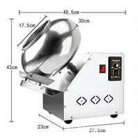 Machine multifonctionnelle d'enrobage de chocolat, d'amandes et de noix Machine d'enrobage de sucre d'arachide et de bonbon