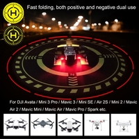 Plataforma de Aterrizaje para Drones DJI Avata/Mini 3 Pro/Mavic 3/Mini SE, 70 cm, Ajustable, con Luz Nocturna Luminosa
