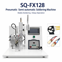 Machine à souder pneumatique semi-automatique 50-600 ° C ±2 ° Contrôle tactile PLC pour la soudure de faisceaux de câbles