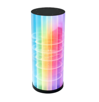 Écran publicitaire numérique LED cylindrique P2 personnalisé pour intérieur, mur vidéo LED haute définition pour la conception d'intérieur commercial