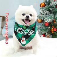 Bandana pour chien personnalisable avec logo, sublimation, ourlet surpiqué, en polyester, imprimé sur mesure, accessoires triangulaires pour animaux de compagnie