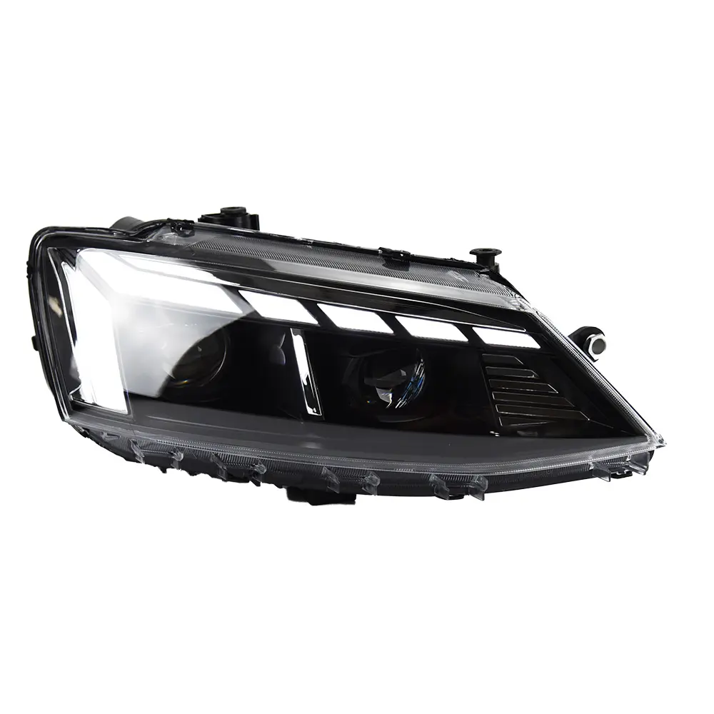 Car Lights For Jetta Sagitar 2012-2018 MK6 MK7 LED Headlights Modification Upgrade DRL Dynamic Turn Signal Lamp Bifocal Lens