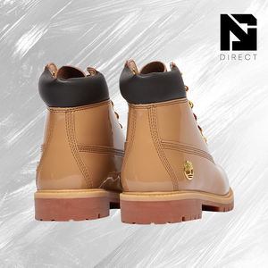 Botas Timberland Premium Impermeables de 6 Pulgadas para Niños, Color 'Trigo', Primavera-Otoño, Botas Casuales de Cuero Estilo Martin - Product Image 4