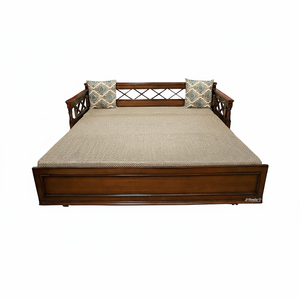 Muebles de dormitorio de madera maciza modernos de lujo del fabricante-Producto a granel hecho a mano Sofá simple y cama - Product Image 1