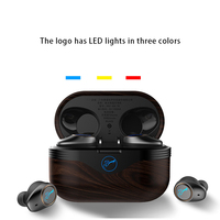 Audífonos Inalámbricos Hi-Fi HiVi AW-76 TWS, Bluetooth 5.0, Estuche de Carga de Madera