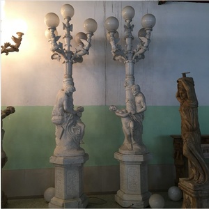 <span class=keywords><strong>Lampe</strong></span> solaire, pilier lumineux <span class=keywords><strong>en</strong></span> <span class=keywords><strong>marbre</strong></span>, pierre naturelle, pour porte extérieure, jardin - Product Image 4