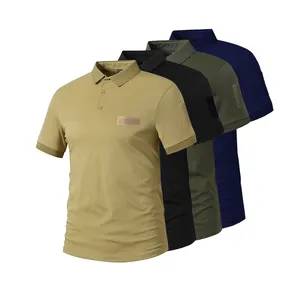 Herren Tactical Cotton Shirt Herren Kurzarmhemd für Sport uniform Wandern Klettern Jagd Outdoor Casual Polo Shirt