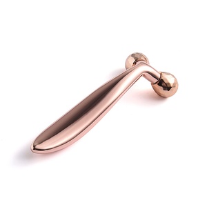 Customizable Simple Rose Gold Body Facial Roller Massager Face <b>Massage</b> <b>Tool</b> - Product Image 3