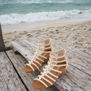 Chaussures personnalisées de couleur unie semelle de chanvre talon compensé chaussures de pêcheur chaussures en toile sandales à lanières décontracté talons hauts <span class=keywords><strong>espadrilles</strong></span> - Product Image 2