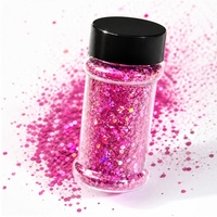 Vente en gros de pots à paillettes de 2 oz, 24 couleurs, paillettes holographiques épaisses pour gobelets, résine, slime, décoration de Noël 2026