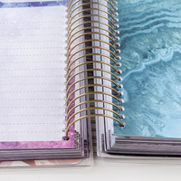 Cahier de planificateur à spirale pour agenda, Journal intime intime intime intime planificateur en couleur, impression couleur, agenda A5