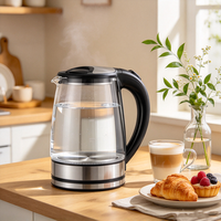 Appareils électroménagers intelligents : Bouilloire électrique en verre pour thé, chauffe-eau en forme de carafe