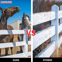 Clôture pour chevaux en PVC robuste, imperméable, résistante à la corrosion, testée CE, conforme aux normes internationales, en promotion