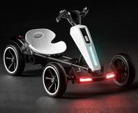 Go-Kart Eléctrico para Niños, Coche de Juguete de Cuatro Ruedas para Bebés, Apto para Niños y Niñas, Portátil, Plegable, No Requiere Instalación