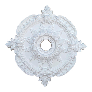 <span class=keywords><strong>Rosace</strong></span> de <span class=keywords><strong>plafond</strong></span> ronde en polyuréthane gaufré, installation facile, livraison en 9 jours, durable et écologique - Product Image 5