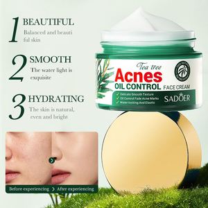 SADOER Vente en gros Crème visage blanchissante anti-acné à l'arbre à thé, hydratante, produits de soin de la peau, ensemble de soins de la peau - Product Image 5