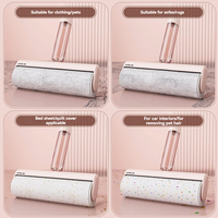 Brosse anti-poils en ABS en forme de T, orange translucide, réutilisable, grattoir à poils d'animaux, nettoyeur de fourrure à dents jaunes pour vêtements et literie