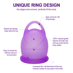 Coupes menstruelles OEM en silicone de qualité médicale 100 %, respirantes, réutilisables, pour femmes, vente en gros - Product Image 2