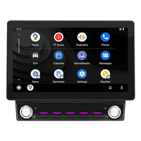 Reproductor Multimedia para Auto con Pantalla Táctil IPS Universal, Carplay y Android Auto Inalámbricos, GPS, Doble DIN, Estéreo para Auto de 10 Pulgadas con Navegación