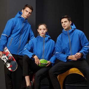 Custom Men's <b>Plus</b> <b>Size</b> Polyester Reflective Trench <b>Coat</b> Vintage <b>Waterproof</b> Outdoor Sports Windbreaker Zipper Long Raincoat - Product Image 3