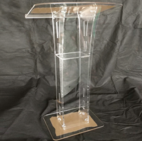 Lanterne d'église transparente en acrylique, plate-forme en plexiglas