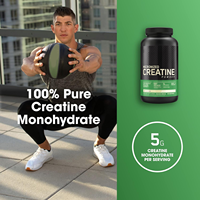 Créatine monohydrate en poudre, soutient la construction musculaire et la force, créatine monohydrate pure en poudre