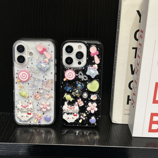 Candy Bikini Cute Girly Style Phone Case, Trendy Cartoon Protective Cover Compatible with iPhone 17 Series, iPhone 16Pro