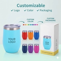 Tumbler Anggur Bentuk Peluru 12oz dari Baja Anti Karat Dinding Ganda Vakum Terisolasi dengan Tutup Desain Bunga untuk Hadiah, Logo Kustom