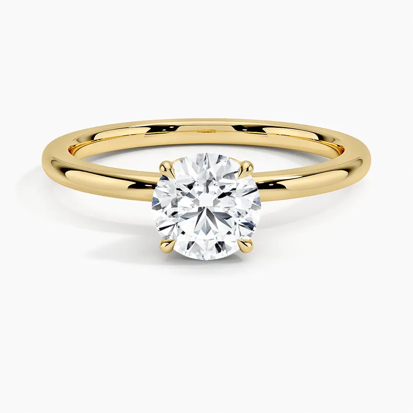 10K 골드 다이아몬드 HPHT 약혼 결혼 반지 사용자 정의 실험실 성장 다이아몬드 반지