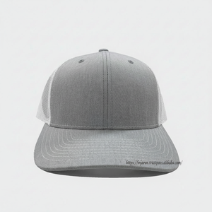 Logo personnalisé structuré profil moyen maille casquette de camionneur roman énergique plaine pour adultes Hip Hop Vietnam usine produite en plein air - Product Image 1