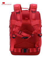 Vente en gros Sac à dos tactique unisexe rouge 45L Sac de randonnée camouflage résistant et étanche Mochilas Taticas 900D Oxford PVC pour hommes