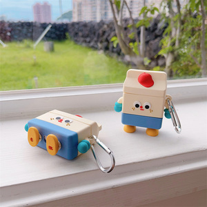 <span class=keywords><strong>Funda</strong></span> Protectora de Silicona Líquida con Diseño de Caja de Leche para <span class=keywords><strong>Airpods</strong></span> 3 4, <span class=keywords><strong>Funda</strong></span> Protectora a Prueba de Golpes para <span class=keywords><strong>Airpods</strong></span> Pro 1 2 - Product Image 4