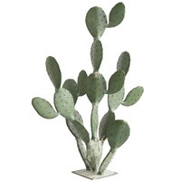 Grand Cactus Artificiel 108-204cm en PE, Plante du Désert Artificielle à Tiges Multiples et Base Ronde, Respectueuse de l'Environnement