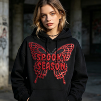 Patch thermocollant grand format en chenille brodée, personnalisé, motif nœud, crâne et personnage de film d'horreur, éco-responsable, pour la mode d'Halloween