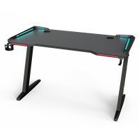 Bureau de jeu Offre Spéciale avec lumières LED RVB Table de bureau de jeu d'ordinateur pour Gamer