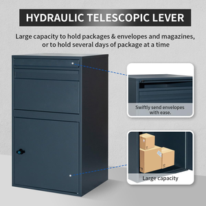 Tùy chỉnh ngoài trời nhà vườn bưu kiện hộp an ninh Hộp Thư Ngoài Trời Chống trộm hộp bưu kiện gói hộp giao hàng - Product Image 3