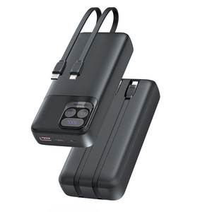 Batterie externe 2-en-1 20000mAh avec 2 câbles intégrés, charge rapide 22.5W SCP PD 20W, chargeur <span class=keywords><strong>portable</strong></span>, affichage numérique - Product Image 1