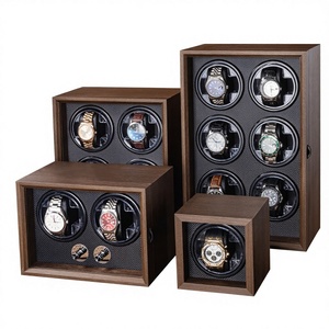 Eonluxe Estuche para Relojes Automáticos de Nogal Sólido con 2, 4 o 6 Ranuras, Almohada Individual para Reloj, Motor Silencioso, Vitrina para Hogar u Oficina Moderna - Product Image 6