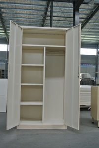Modern Steel Wardrobe Clothes Cabinet <b>Bedroom</b> <b>Swing</b> 2 Door Locker Hanging Space Saving Durable Hospital & Gym Use - Product Image 5