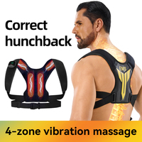 Correcteur de posture EMS à impulsions pour le dos et la nuque, masseur électrique pour les trapèzes et les muscles