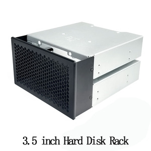 Gran oferta de acero inoxidable 3x3,5 pulgadas HDD bandeja de controlador duro estante accesorio de computadora soporte adaptador para jaula de disco duro - Product Image 2