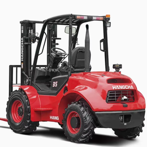 Montacargas Todoterreno Hangcha 2.5t 4WD, MOQ 1, Colores Personalizables, Mástil de 2/3 Etapas, Neumáticos Neumáticos, Motor Diésel, Garantía de 2 Años - Product Image 3