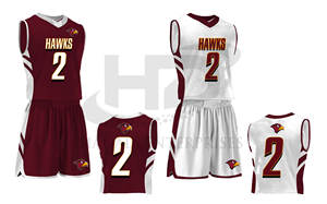 Uniforme de baloncesto personalizado Reversible de color sólido Uniformes de baloncesto sin mangas profesionales - Product Image 2