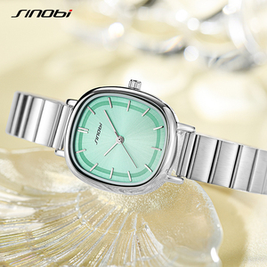 Niche Stylish Square Quartz Wristwatch Water Resistant Bamboo Texture Stainless Steel Strap - Product Image 3