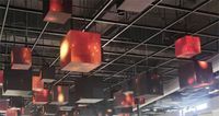 Module d'écran LED en cube GQY pour intérieur P3.91, 250*250mm, sans soudure, angle droit de 90 degrés, écran d'affichage LED pour coin de mur publicitaire