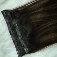 Extensions de cheveux naturels 100% humains à clipser, cheveux humains bruts Remy, extensions de cheveux à clipser pouvant être installées sans colle