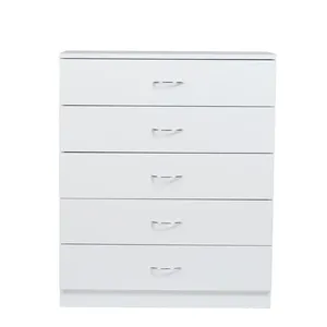 Vente en gros Armoire blanche <span class=keywords><strong>Commode</strong></span> en bois de chêne <span class=keywords><strong>Commode</strong></span> à 5 tiroirs <span class=keywords><strong>Commode</strong></span> en bois <span class=keywords><strong>blanc</strong></span> pour le salon - Product Image 1