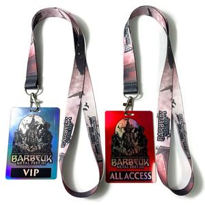 สายคล้องคอพลาสติก PVC ใส พิมพ์ภาพสีเต็มรูปแบบ ออกแบบเองได้ตามสั่ง สำหรับบัตรประจำตัว บัตร VIP บัตรสมาชิก บัตรธุรกิจ ขายส่ง - Product Image 4