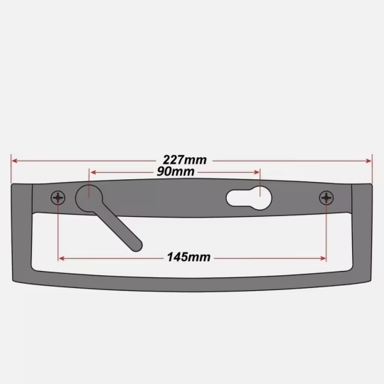 D Handle Patio Door Handle