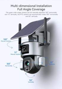 <span class=keywords><strong>Tarjeta</strong></span> Sim 4K 10X Zoom Vigilancia Cámara de seguridad al aire libre Enlace de alarma Lente dual CCTV 4G Cámara solar PTZ - Product Image 3